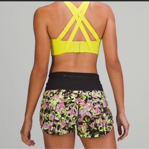 Lululemon Energy Bra-High Support neon yellow NWT plus size - Picture 3 of 5